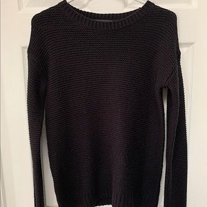 F21 Black Cable-knit Sweater